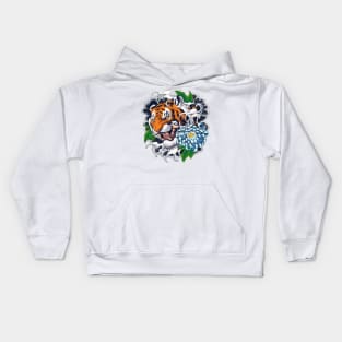 TIGER SAVAGE MODE ANIME Kids Hoodie